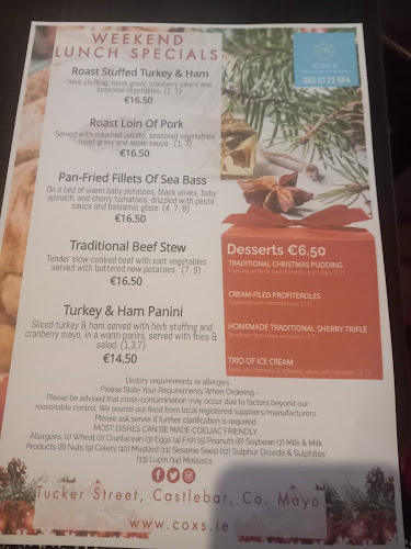 Cox's Restaurant & Bars - Hospitality and gastronomy