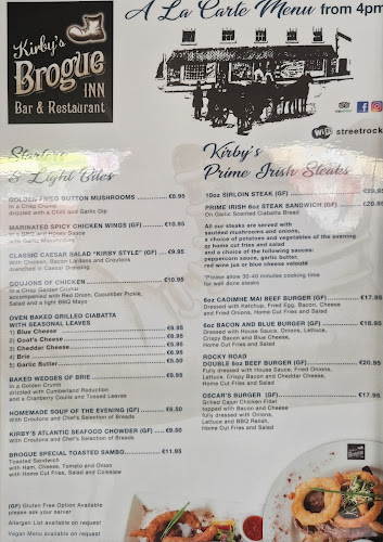 Kirbys Brogue Inn - Hospitality and gastronomy