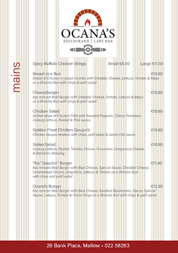 Opinii despre Ocana's Bar & Restaurant în Mallow - Hospitality and gastronomy