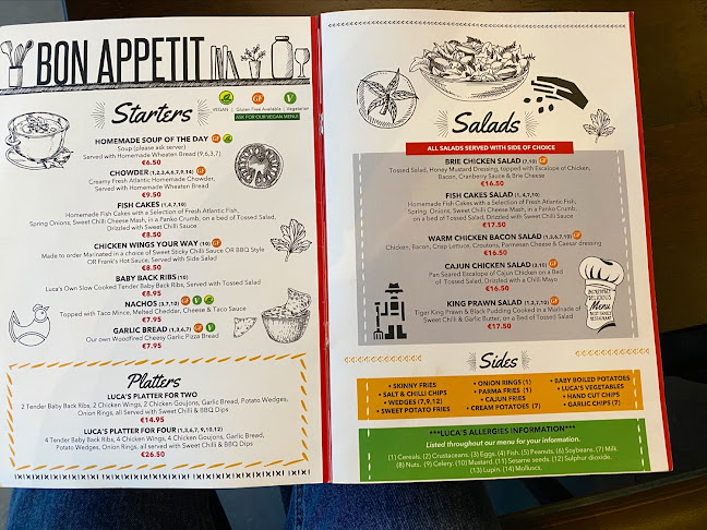 Luca's Restaurant Letterkenny