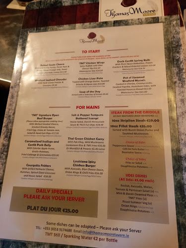 Opinii despre Thomas Moore Tavern în Wexford - Hospitality and gastronomy