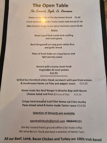 Opinii despre Open Table Boyle în Boyle - Hospitality and gastronomy