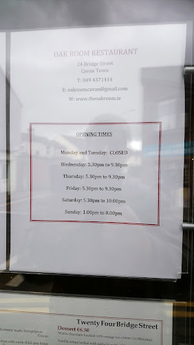Oak Room Restaurant - Cavan