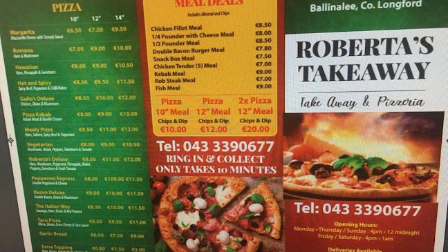 Robertas Pizzeria Ballinalee - Ballinalee