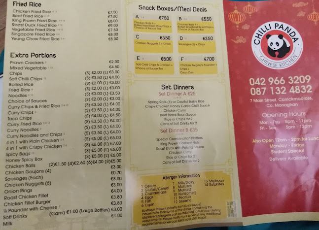 Chilli Panda - Carrickmacross