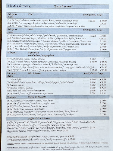 Opinii despre Vie De Chateaux - Restaurant Naas în Naas - Hospitality and gastronomy