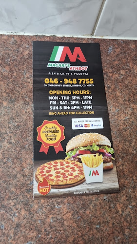 Opinii despre Macaris Take Away and Pizzeria în Navan - Hospitality and gastronomy