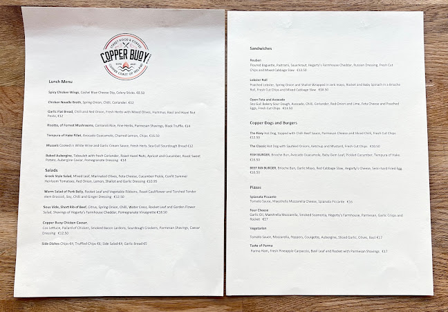 Opinii despre Copper Buoy Bistro & Winebar în Dungarvan - Hospitality and gastronomy