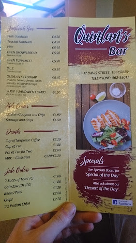 Opinii despre Quinlans Lounge în Tipperary - Hospitality and gastronomy