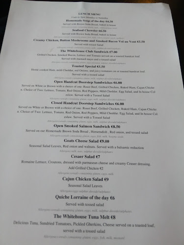 Opinii despre The White House în Limerick - Hospitality and gastronomy