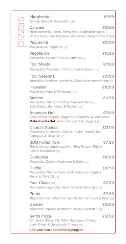 Ocana's Bar & Restaurant - Hospitality and gastronomy