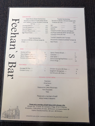 Opinii despre Feehan’s Bar în Cashel - Hospitality and gastronomy