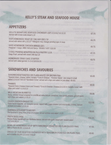 Kellys Bar-Steak & Seafood House - Hospitality and gastronomy