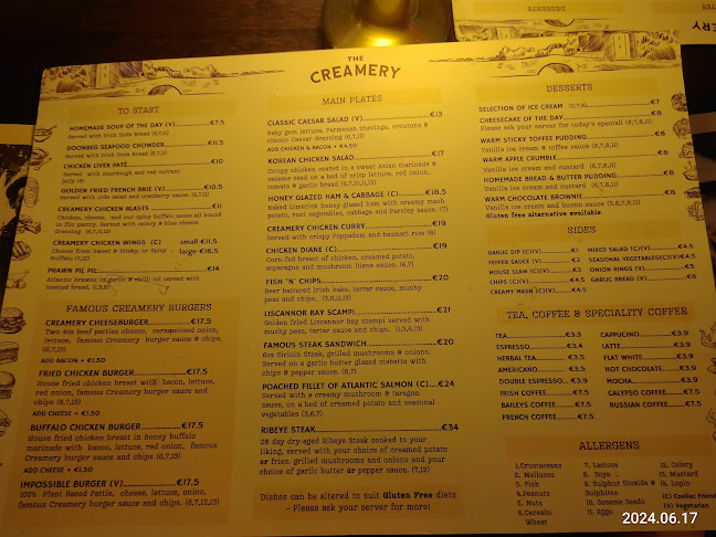 The Creamery Bar & Restaurant - Hospitality and gastronomy