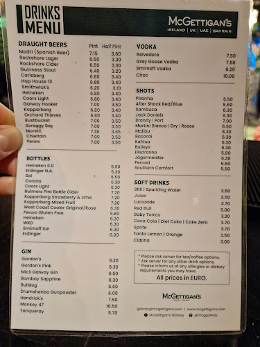 Opinii despre McGettigan's în Galway - Hospitality and gastronomy