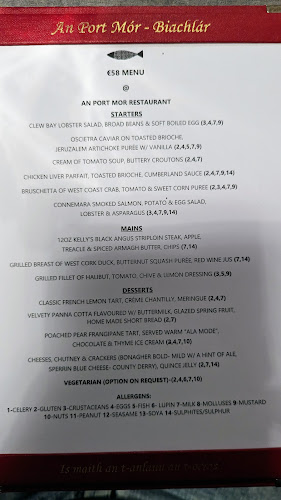 An Port Mór Restaurant - Hospitality and gastronomy