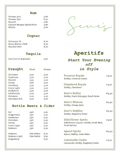 Seves Bar & Restaurant - Hospitality and gastronomy