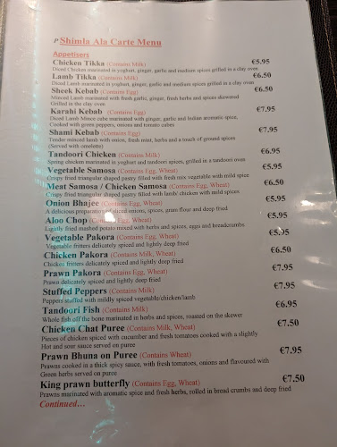 Shimla Indian - Hospitality and gastronomy