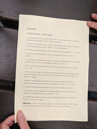 Opinii despre Goosers Bar & Eating House în Ballina - Hospitality and gastronomy