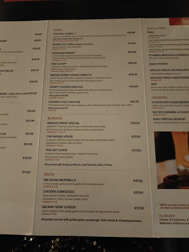 Opinii despre Seven Bridgestreet în Galway - Hospitality and gastronomy