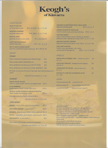 Keogh's Restaurant Kinvara - Hospitality and gastronomy