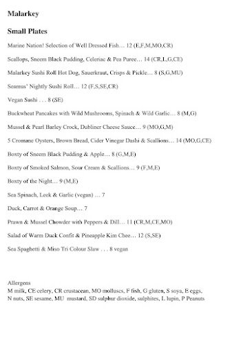 Malarkey - Hospitality and gastronomy
