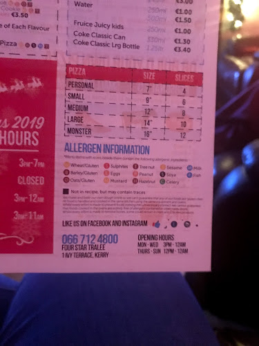 Opinii despre Four Star Pizza Tralee în Tralee - Hospitality and gastronomy