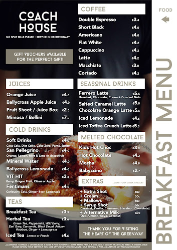 Coach House Coffee - Hospitality and gastronomy