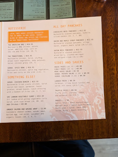 Opinii despre SERVD. UP în Westport - Hospitality and gastronomy