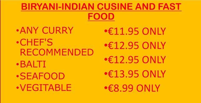 BIRYANI-Indian Cuisine & fast food - Listowel