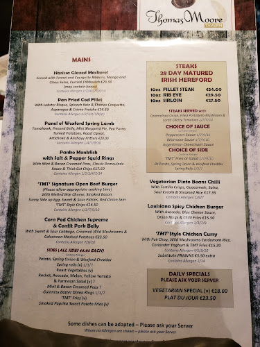 Thomas Moore Tavern - Hospitality and gastronomy